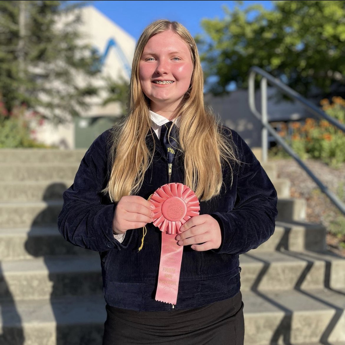 We are so proud of our Best Informed Greenhand team on placing 9th in the state!! Great job to Elena Wiren for placing 4th overall! Congrats to Makayla, Elena, and Kassandra! And a huge thank you to Ms. Martinez for being an amazing coach to these girls this year! #FFA #BIG