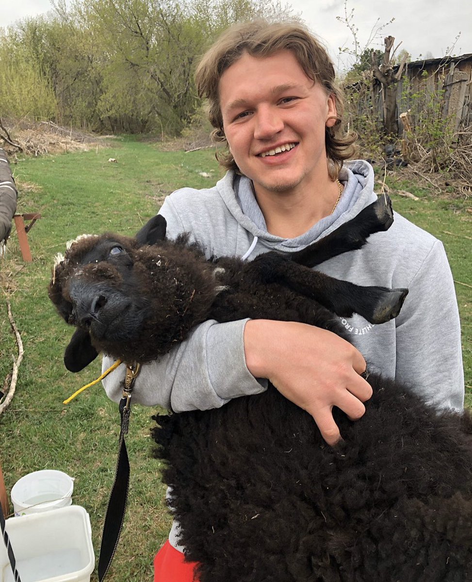 WildOn7th's tweet photo. Thinks to self, “I’d be happy 0-1 after one.”  But then, “Wait isn’t that typical Minnesota sports fan thinking . . .” Stands up in basement to cheer goal by 97. 1-1. Breaking the mold. #Goat https://t.co/AeueAsBPu1