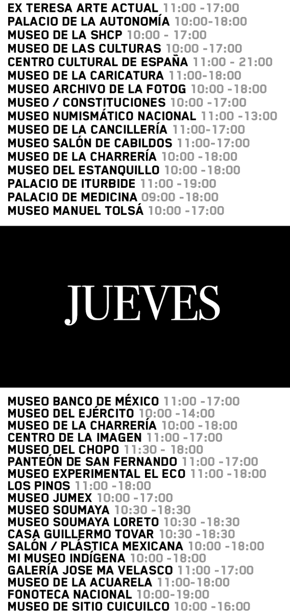 _EntradaLibre_'s tweet photo. Museos con #EntradaLibreCDMX 😘 https://t.co/xwD1dIhzCW