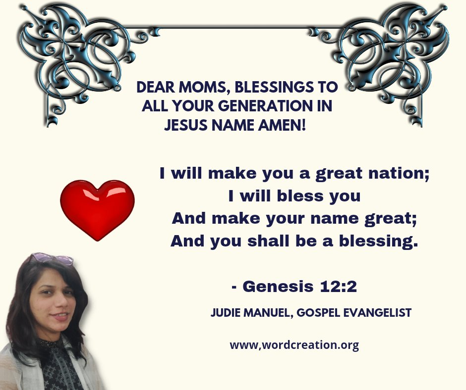 ProphJudie's tweet photo. #prayersformom
Prayers for all mothers! God bless you mightily 🙌 I Pray you will testify the goodness of God forever!
Jesus loves you ❤️ https://t.co/meBuklParw