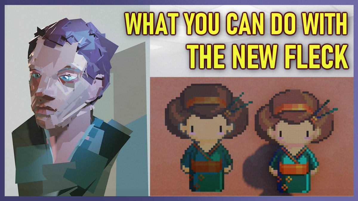 Here it is! In my new video, I'm showing you how you can use the New Opaque Square Fleck 🟦 featuring you guys- the coMmunity! ✨

Video: youtu.be/UFEXVqlHLXU

#DreamsPS4 #MadeInDreams #3D <a href="/mediamolecule/">Media Molecule</a>