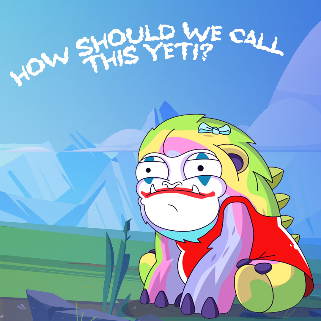 MetaYetiGame's tweet image. 🧊 How should we call this Yeti? 🧊

5 names will receive #icelist spots! 🏔️

#MakeYourFootprint🐾 #bigfoot #LUNAtics