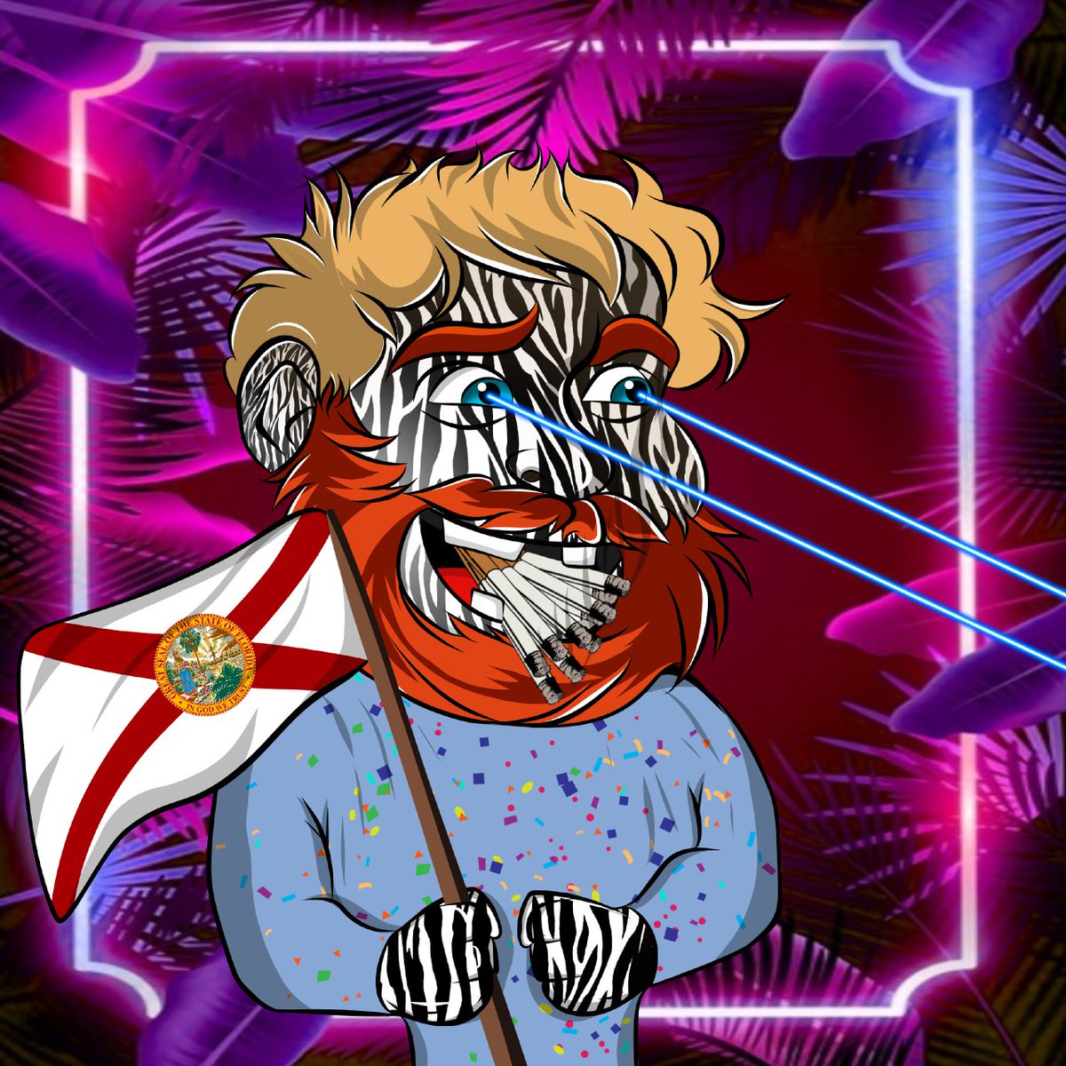 Look what just flew out our minting machine is that a Florida Man? <a href="/Floridamantoken/">Florida Man</a> 

Mint Your Crazy Jungle King👇 
mint.junglekings.io

Rareboard👇 
rareboard.com/junglekings

#nft #nfts #nftart #cryptoart #bnb #eth #junglekingsnft #floridaman #StrongerTogetherAlliance