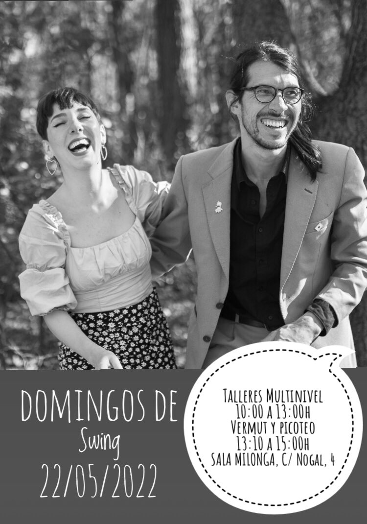 lindymonkeys's tweet photo. ¡Anotad las fechas! 22/05 talleres de swing y vermut en #Valladolid. ¡Es un planazo! Podéis inscribiros, aquí: https://t.co/pxtnagFINt https://t.co/pOhGc9I31I