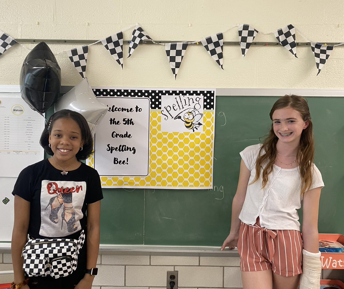 mkwtsn910's tweet photo. Students asked for a spelling bee and @GabieFerra made it happen. Congratulations to our spelling champs! #themarinerway https://t.co/YaG6XdYr5w