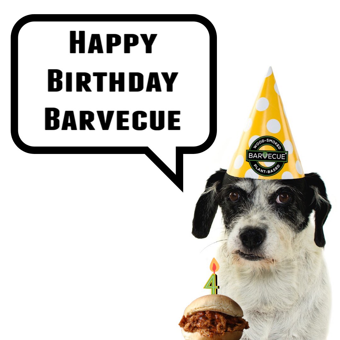 eatBarvecue's tweet photo. Happy Birthday to Us. ๐ฅณ Hard to believe itโs been four years! SHOUTOUT to our wonderful Barvecue team for such hard work & dedication to our mission; and our fantastic & unbelievably devoted customers. ๐๐ผ
๐ฅ๐ฑ๐ฅณ
#HappyBirthdayToMe
#woodsmoked #plantbasedbbq #plantbasedcarnitas https://t.co/XBi0hQrBNt