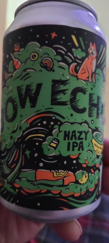 TrevorCorthell's tweet photo. Trying a sample beer "Bow Echo" loving the $SHIB on the can! Coincidence??  Who knows...? https://t.co/I5oY96REUT