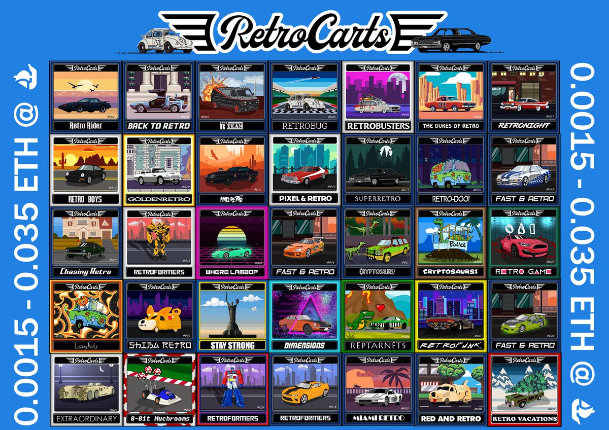 The whole Collection so far

Ty guys so much for beeing part. Some are left only at secondary and some u can get at Floor.

The Family invites you to be Part 

Lmk in comments which one is ur fav.

Go get ur own <a href="/opensea/">OpenSea</a> 
and Join the Family 📈📈🚀🚀

#opensea #nft #nfts #nftart