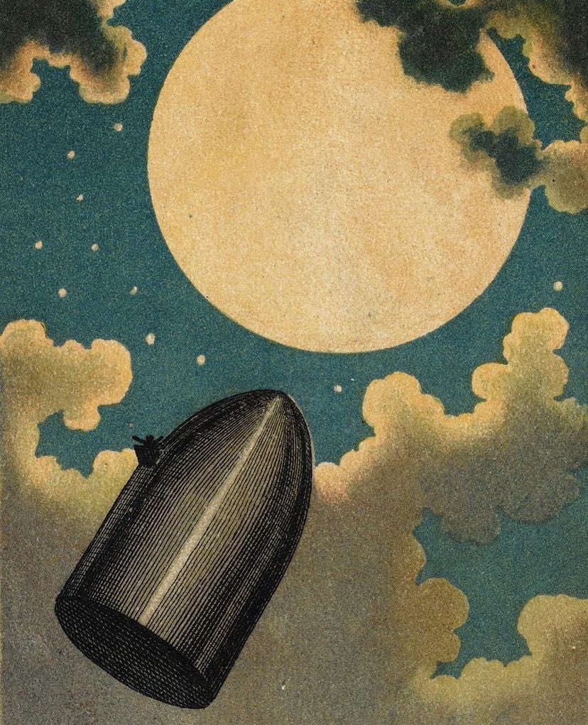 niallartbot's tweet photo. “Moon shining” - Niall Horan

The projectile passing the moon, 1865 - Emilé Bayard https://t.co/i3V94kMEjJ