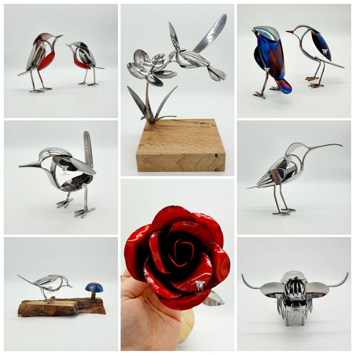 nfg_fabs's tweet photo. #SBS @TheoPaphitis We are a wife and husband team turning old cutlery destined for scrap into beautiful works of art. Began in 2017 and proud to say, have a viable small business keeping us afloat but it would be an honour to have some help to take it to the next level. Jem xx https://t.co/fm2B4QGKnJ