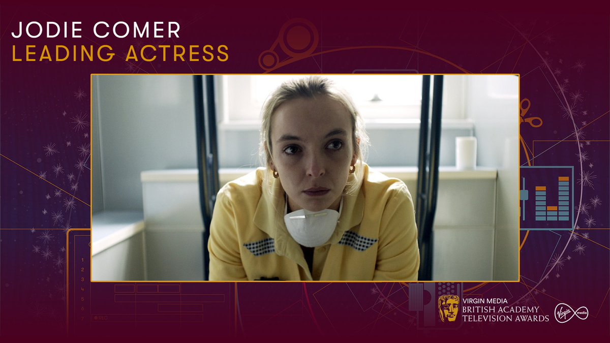 The Leading Actress winner is Jodie Comer! ✨ #VirginMediaBAFTAs