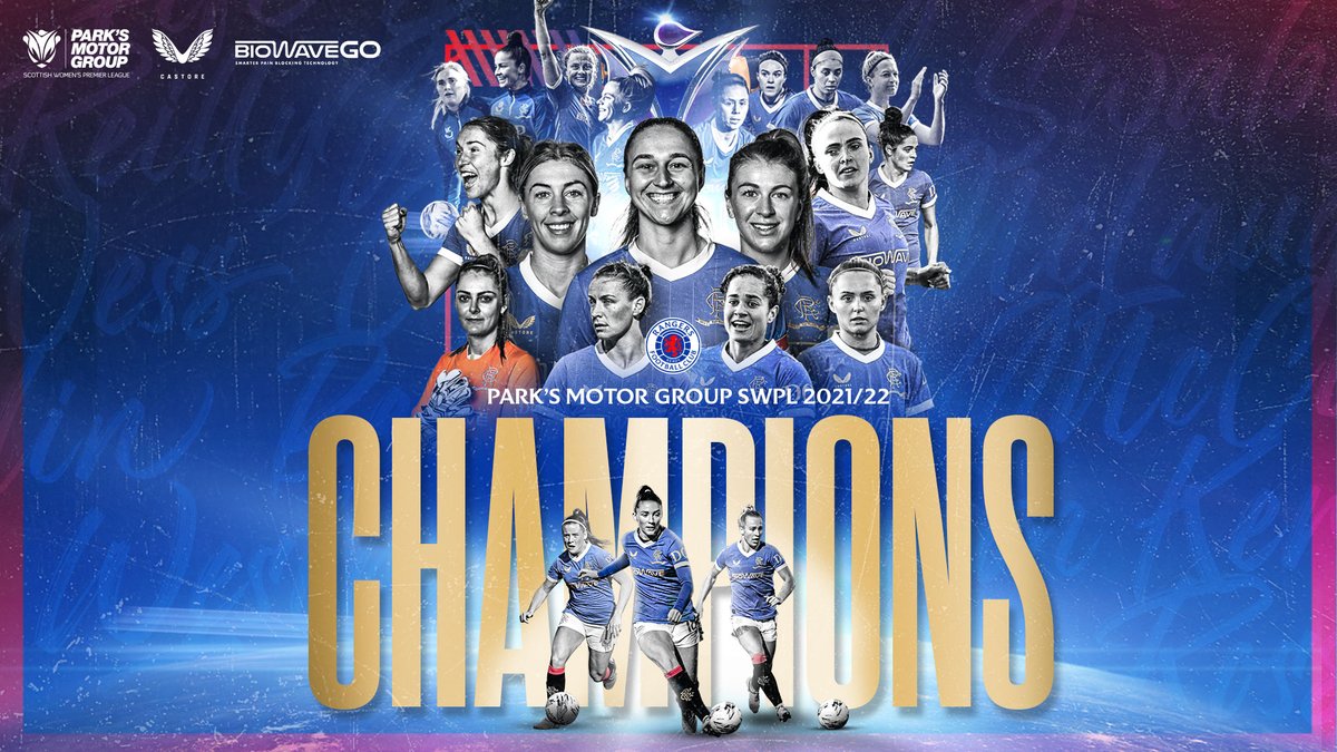 RangersWFC's tweet photo. We are Rangers. We are Champions 💙 https://t.co/rjmcROAyMC