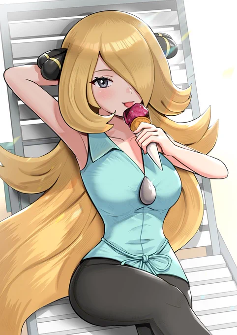 アイスクリームの日シロナさん🍨 