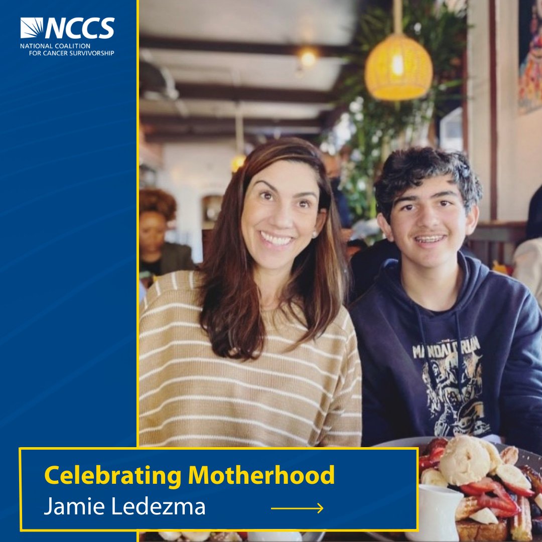 CancerAdvocacy's tweet photo. @Jamie_Ledezma, a triple-negative breast cancer survivor, shares her story of motherhood and survivorship for #MothersDay. https://t.co/50828qxjgT