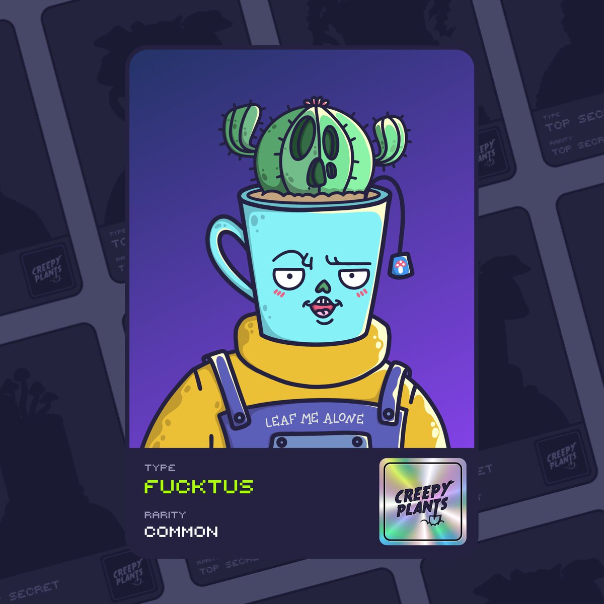 CreepyPlants's tweet photo. Hey, planters!🪴 Our boy has grown!✨He's shart-tongued like all teenagers🌵 Well it's transient.. or not, who knows!
#nft #nftart #NFTCommunity #NFTCollection #creepyplants #NFTProject https://t.co/5AMifB8Y1S