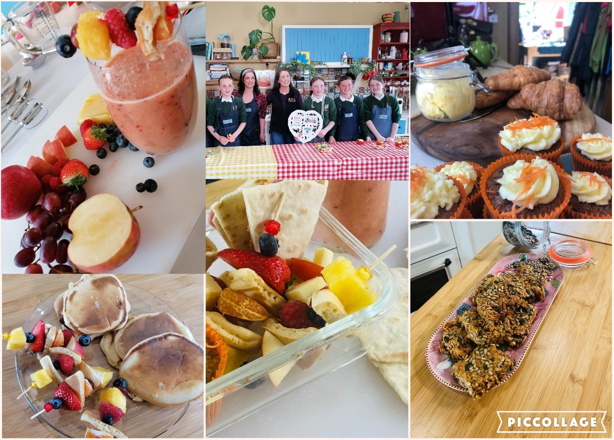 C2K Newsdesk Healthy Eating series will run every Monday in May. 
Bronagh from Bakehouse NI &amp; pupils from St Mary's PS Bellaghy kick-off the series tomorrow with a special Ready Steady Cook programme. Carrot cupcakes, fruit smoothies and panackes. Log on to watch &amp; get recipes.