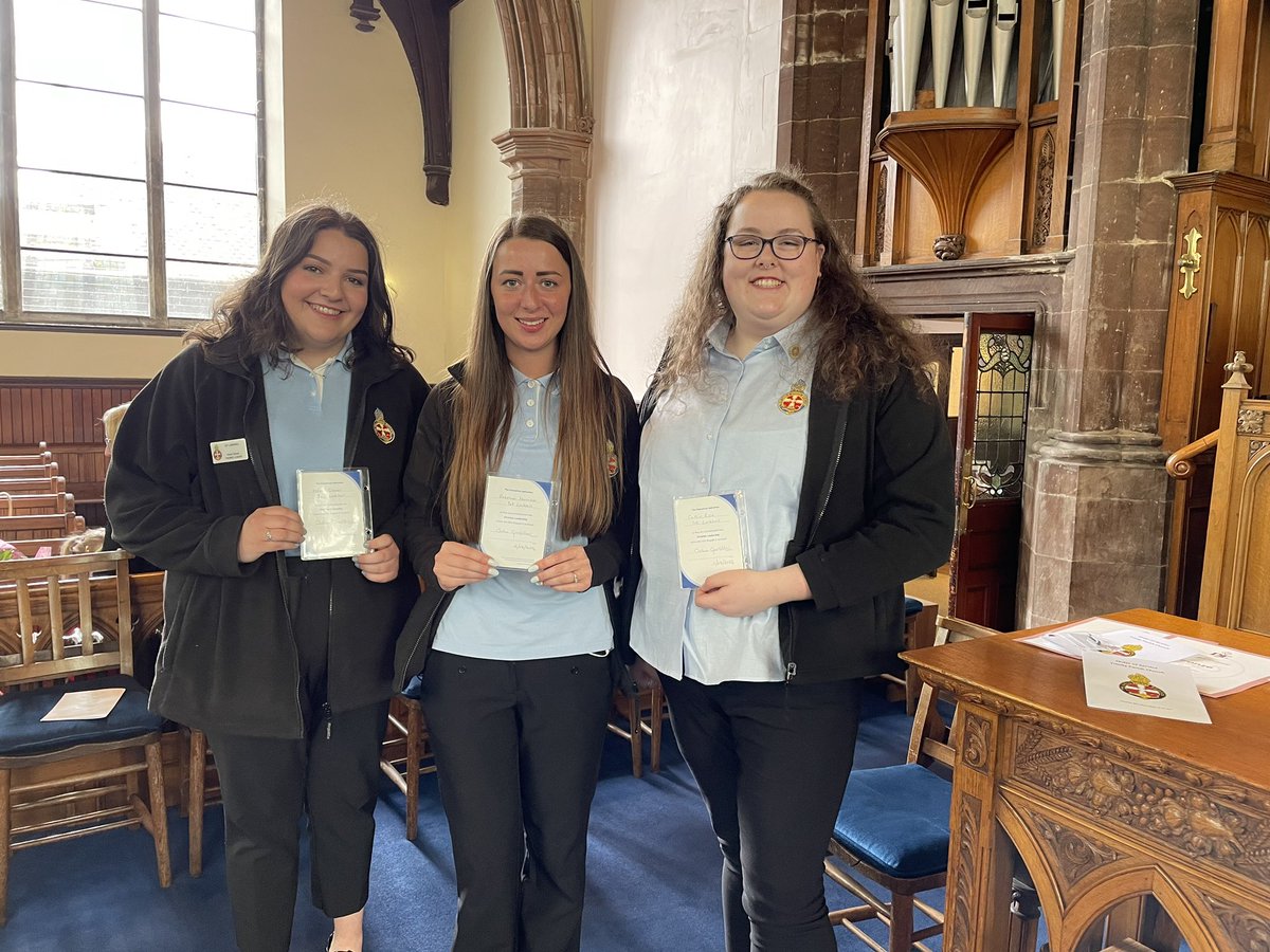 GBBeegin's tweet photo. @GBBeegin @GBSChiefExec @gbinscotland 

Congratulations to Rebecca, Hazel and Caitlin becoming leaders in The Girls’ Brigade today, 1st Larkhall and 20th Dundee Girls' Brigade. 
Very proud of them all. https://t.co/SXE1Fa3E3w