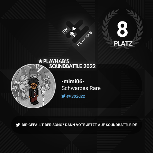 playHabFM's tweet photo. Ihr habt entschieden, @mimi_habbo hat den 08. Platz erreicht! Herzlichen Glückwunsch.

btw, wir lieben den schwarzen Ventilator 👾
#PSB2022 #playhabfm #Karaoke #Habbo https://t.co/PEIX9pKaQl