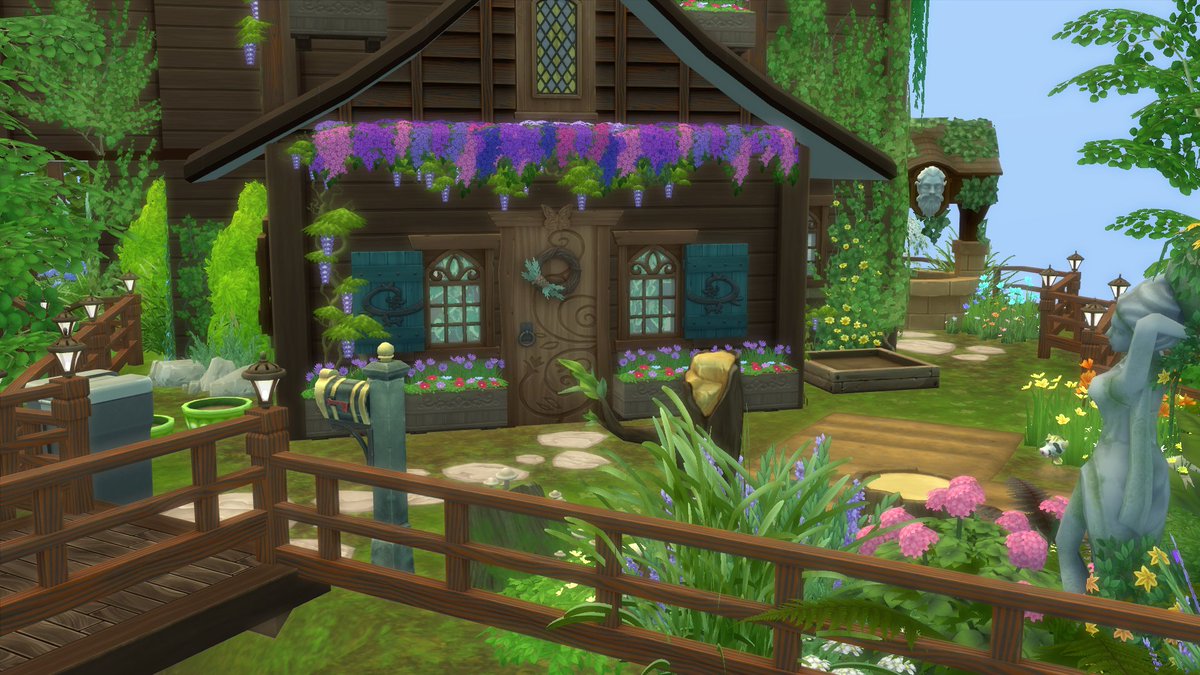 vhenanshiral's tweet photo. My lilsimsie #SimsieBigMistake shell challenge creation.
Gallery ID: GigglingGoose
The Home Atop the Hill
No CC. Playtested, so hopefully I didn't miss something. 50x40 lot, 2bed 2bath, a little over $121k. Chaotic floorplan lol. Might do another one! https://t.co/rW0HeAhWET
