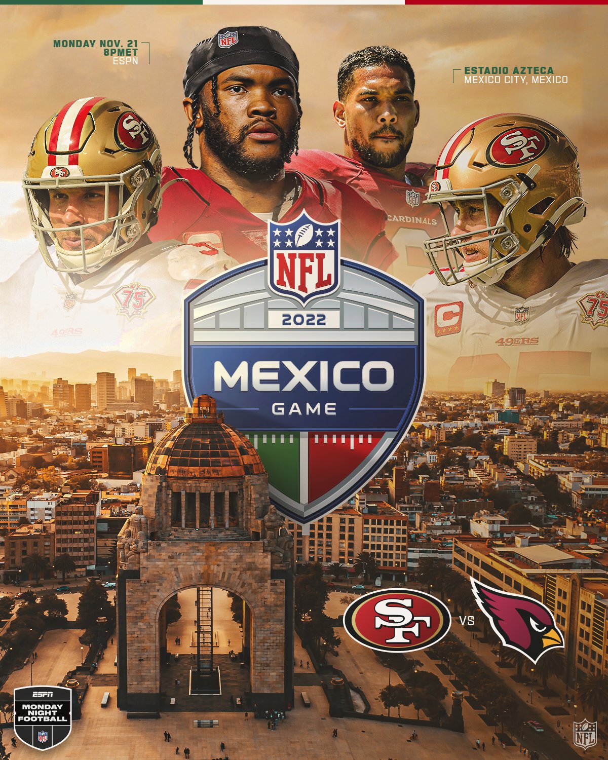 NFL on X: 'Mexico City will be the setting for this NFC West rivalry. 