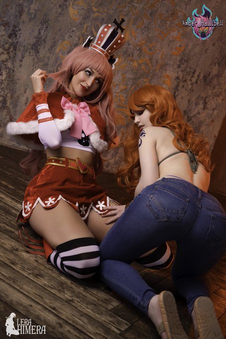 2 pic. Perona and Nami🍑

 One Piece cosplay and 2 hot girls, what could be more tempting? 💦💦💦
Best Nami