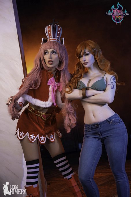 1 pic. Perona and Nami🍑

 One Piece cosplay and 2 hot girls, what could be more tempting? 💦💦💦
Best Nami