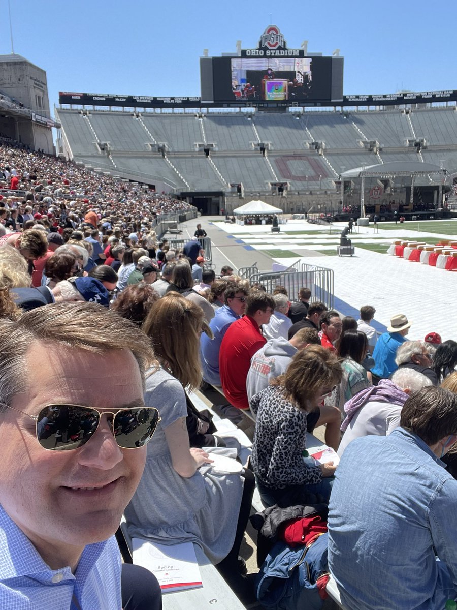 Proud to be watching my daughter graduate from The <a href="/OhioState/">Ohio State</a> University today.