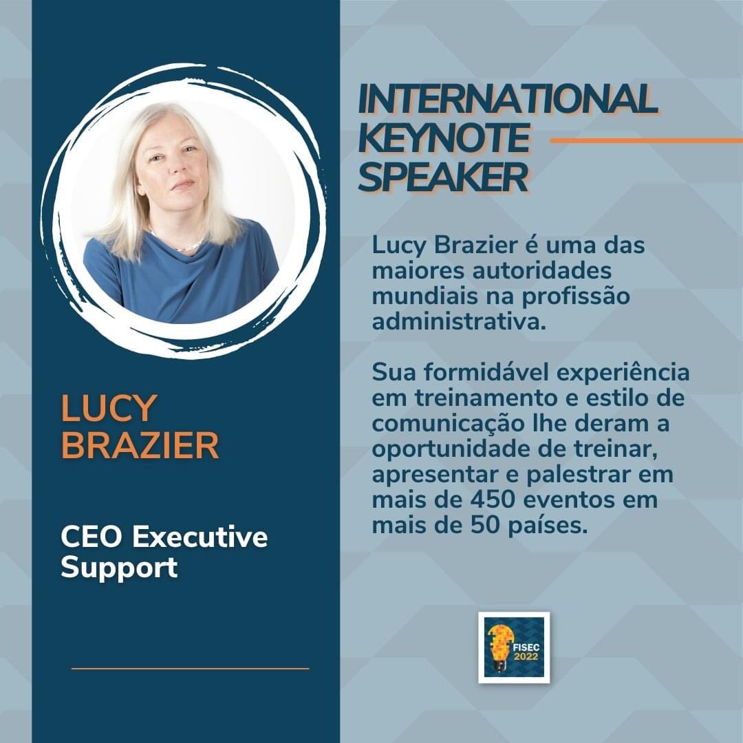 lucybrazier's tweet photo. Very much looking forward to being back in #Brazil for #FISEC later this year. Thank you @PepitaSoler for the invitation. It’s always such a pleasure to be with you all. https://t.co/ae8rFwMTTz