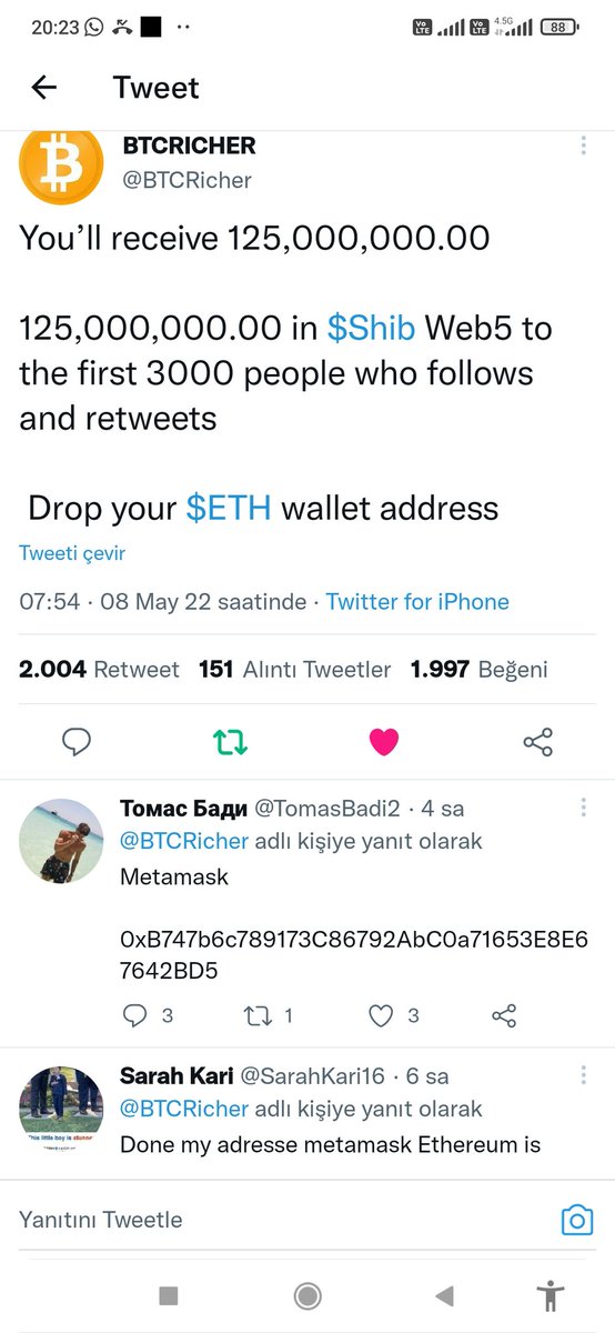 SADIKTEPE2's tweet photo. @BTCRicher Ship, in the future 
0x22d43bA7123eDE667C7F22fE89D06CFb8e9504D4 https://t.co/BhcVspkZmm