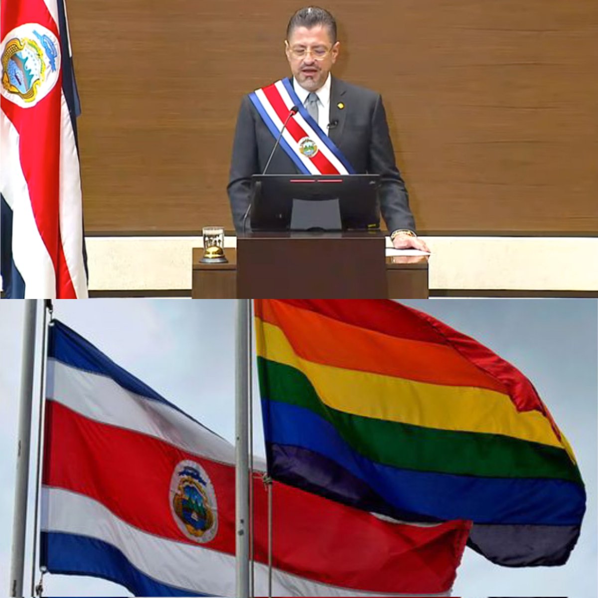 NotiBLOficial's tweet photo. 🚨APOYO🚨

Hoy en las primeras palabras como presidente de #CostaRica: #RodrigoChavez menciona:

"Población LGBTIQ+ no vamos a retroceder en el reconocimiento de sus luchas..."

#BL #TraspasoCR https://t.co/XC9aON9uCk