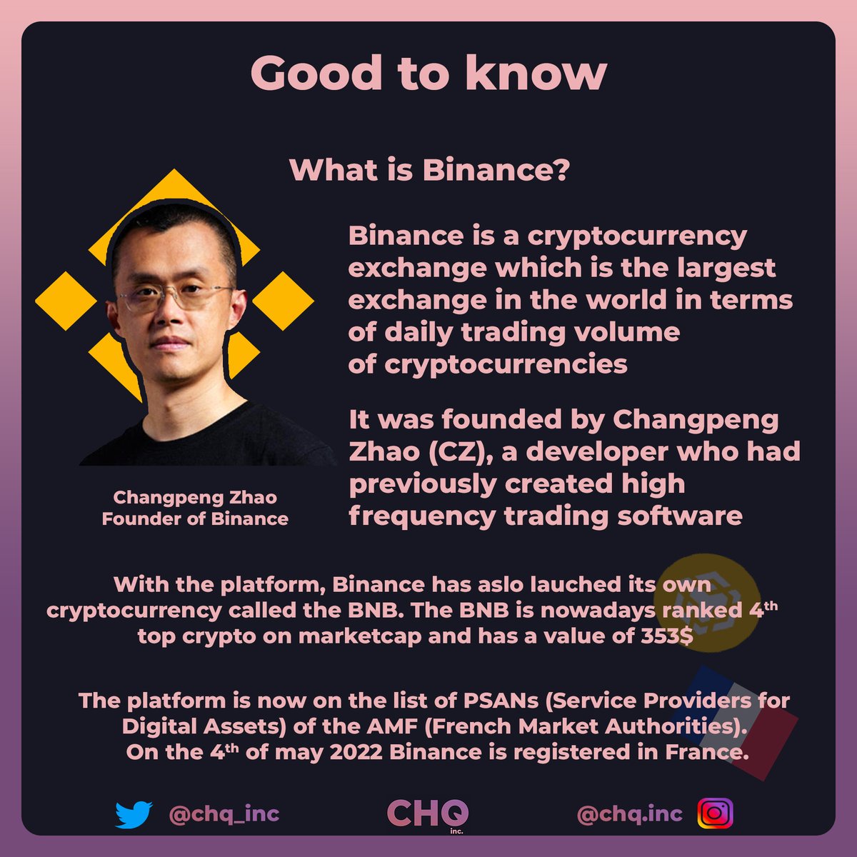 chq_inc's tweet photo. Good to know 💡
@BinanceFanToken @binance @cz_binance
#Bitcoin #bitcoinbella #Bitcoin2022 #Ethereum #ETH #BlockchainGaming #NFT #NFTGiveaway #NFTs #NFTCommumity #cryptotrading #cryptocurrency #CryptoNews #follo4folloback #FolloMe #follobackforfolloback #Binance #BinanceSmartChain https://t.co/9Y41bDqsIN