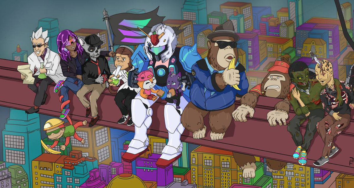 Some of the best of Solana, into one lovely JPEG 💜

“We all have the same mission; to make sure Solana continues to grow and reach new heights. All projects are in this together.”

AUCTIONING NOW AT: bit.ly/39zbqrV 🚀

Art and description by <a href="/MoonEkko33/">Ekko</a> 🥰 #WAGMI