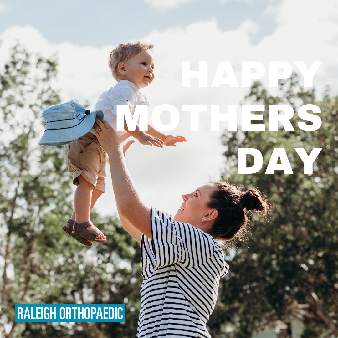 Happy Mothers Day from the team at Raleigh Orthopaedic! We hope today you’re able to honor and celebrate the wonderful mothers in your life, whether they are nearby or in your heart. 🤍