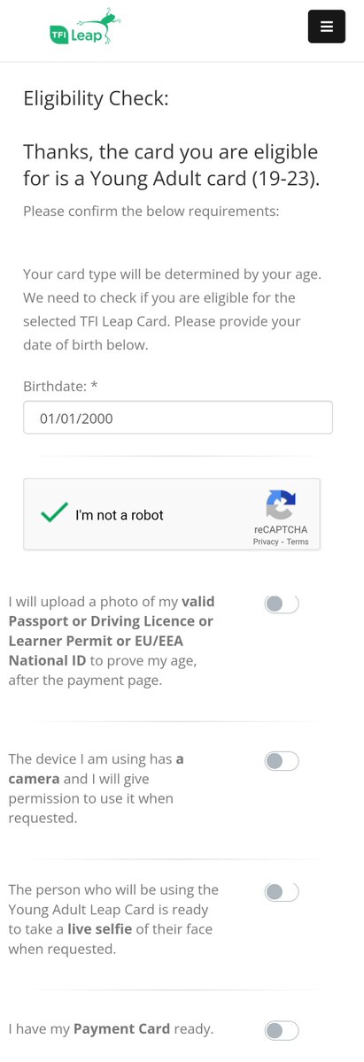DublinCommuters's tweet photo. It seems the application form for the new Young Adult Card (19-23) is now open. Please share!
https://t.co/UT7Ve5iETq https://t.co/wcRxU76azY