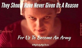 kkalmes2's tweet photo. They should never have given US a reason to become an army.. #ShowUpVoteBlue https://t.co/WEiDqROowL