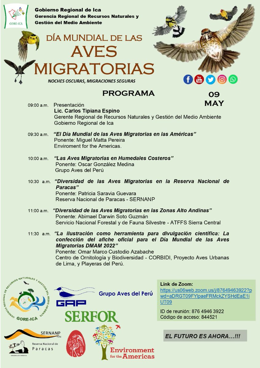 enviroamericas's tweet photo. Para encontrar más eventos y actividades del Día Mundial de las Aves Migratorias, visite https://t.co/k5zZ8KnDu7
Si no hay eventos en tu área, ¡puedes comenzar el tuyo propio!
#GOREICA #GRRNGMA #WMBD2022 #DMAM2022
#NochesOscurasMigracionesSeguras https://t.co/UtHs2TK4L0
