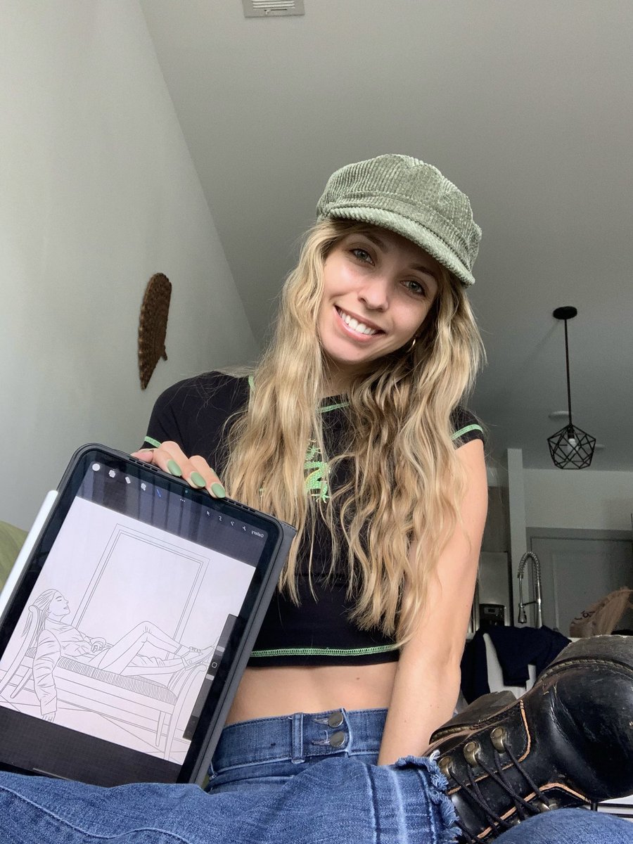 Spending today lounging &amp; sketching like the girl I’ve been working on 🥰 oh &amp; Happy Mother’s Day to all the badass mommas out there!