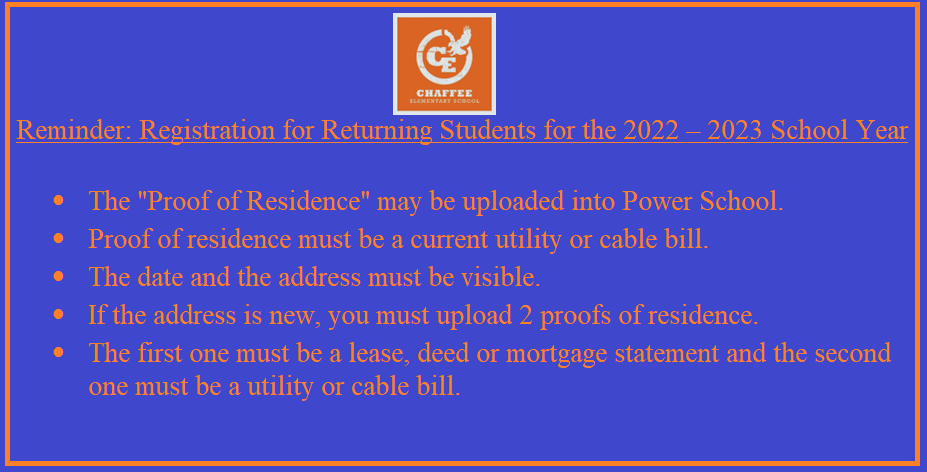 Chaffee Elementary School tweet media