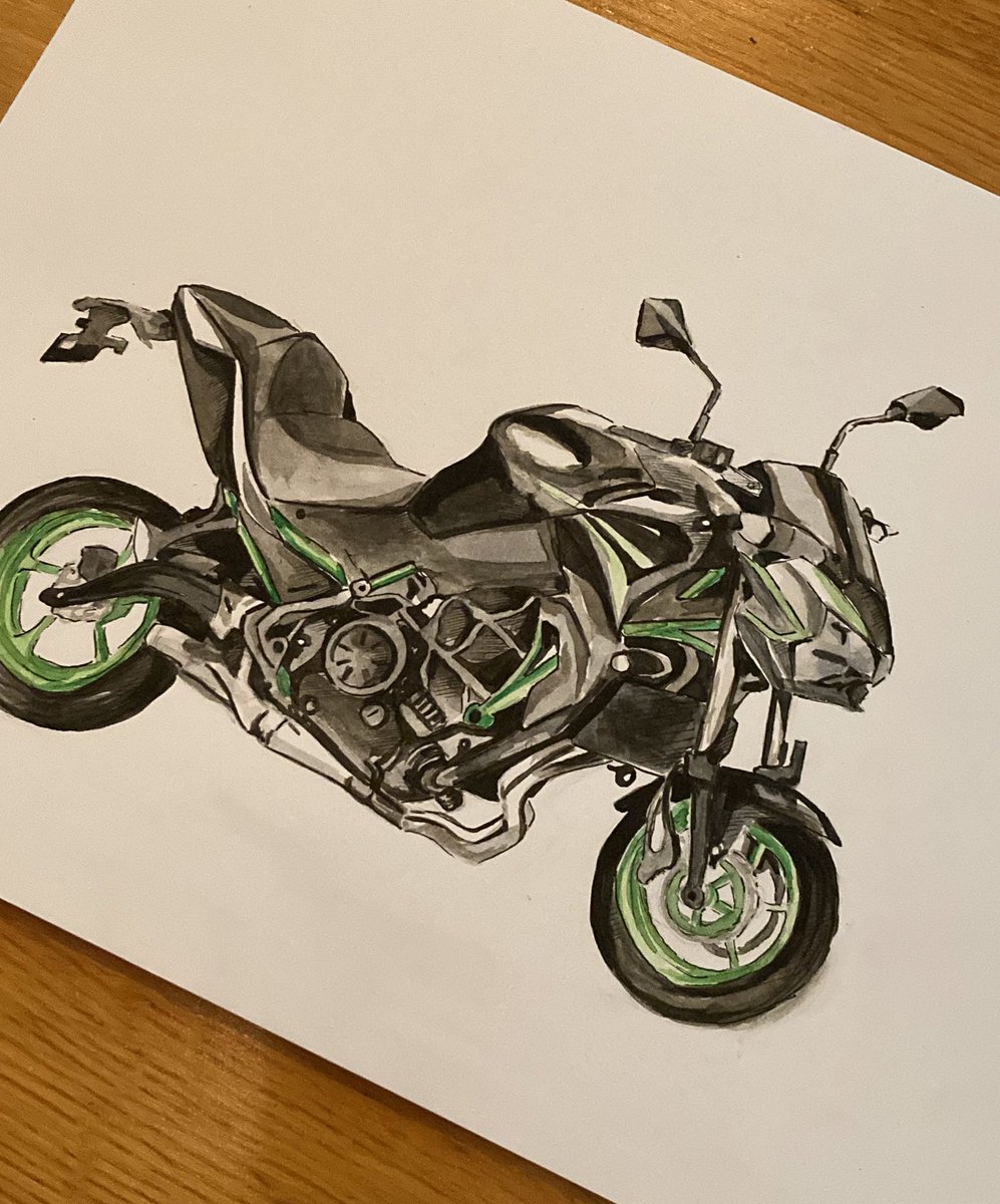 BlueBlade1117's tweet photo. #Aquarell #art #motorcycle https://t.co/rACMr8nwMV