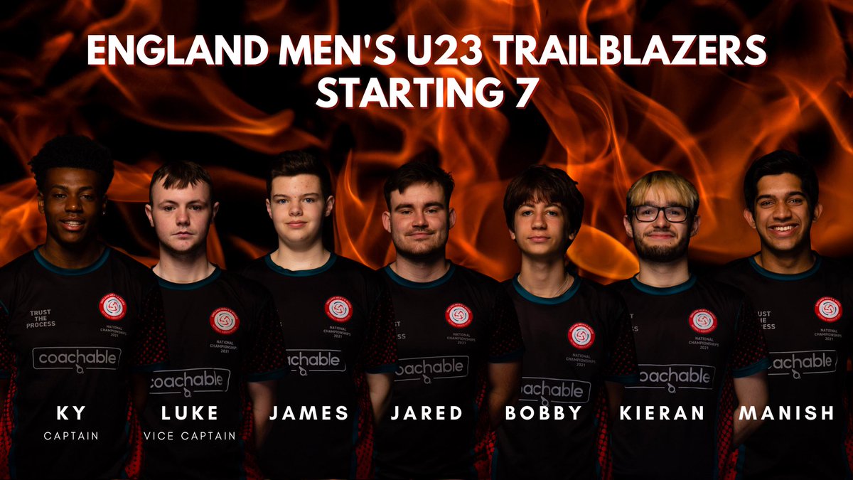 EnglandMMNA's tweet photo. 🗣 Your England Mens U23 Trailblazers 🏴󠁧󠁢󠁥󠁮󠁧󠁿 starting 7:

GS James Firminger
GA Luke Owen (VC)
WA Kieran Fawbert
C Bobby Jagger
WD Jared Bleakley
GD Manish Manoj
GK Ky Lewis (C)

Impact players: Oscar Salter, Solomon Wright, Daniel Moaddabi, Joseph White, Jack Gill

#TheTrailblazers https://t.co/JOEA7clpKm