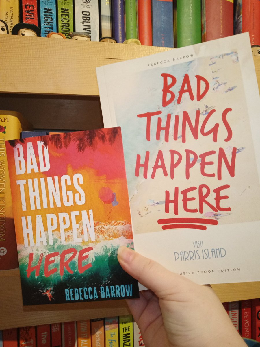 DiaryDifference's tweet photo. Thank you @HotKeyBooksYA and @rebeccakbarrow for the exclusive proof edition of "Bad Things Happen Here". Coming out on 28th June, don't miss it! 💞 #BadThingsHappenHere #RebeccaBarrow #HotKeyBooks https://t.co/3WDbxFqkNm