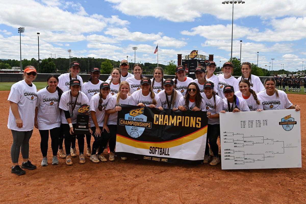 GulfSouth's tweet photo. 🏆 BACK 2⃣BACK 🏆

@AUMWarhawksSB are the 2⃣0⃣2⃣2⃣ #GSCsb Champions!! https://t.co/hVxnuJLer6