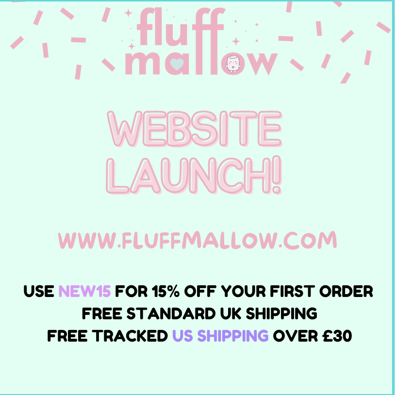 FluffmallowCo's tweet photo. It's hereeeeeeee! 🎉🎉🎉
The website is now live: https://t.co/40JAQK4Cjc
There's a cheeky discount code &amp; LOTS of new goodies including notepads, pins &amp; stickers! 🎉 https://t.co/gkIx3qF1gf