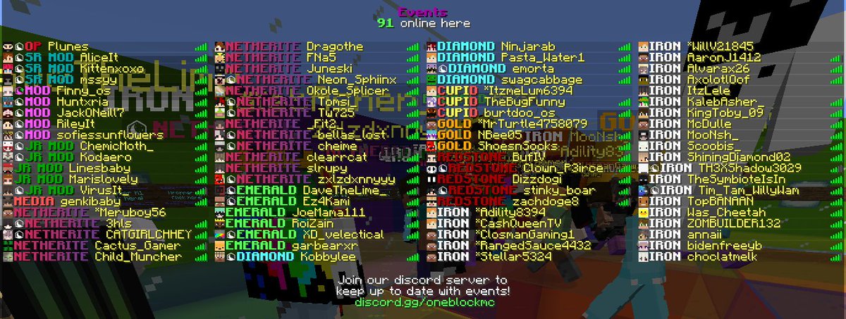 OneBlock MC tweet media