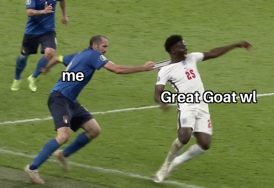AstraSmith2's tweet photo. @GreatGoatsNFT don't run mate https://t.co/93iVd7nK8R
