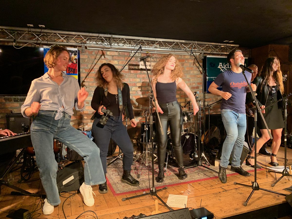 canettes's tweet photo. Another brilliant Mustang Sally Chorus! In the interest of diversity, all volunteers identifying as singers were invited.

Many thanks to Young@CERN for organising an amazing party. It was a privilege to share the stage with the Iberian Pigs. Let's do this again, soon! https://t.co/3YJxANOHCF