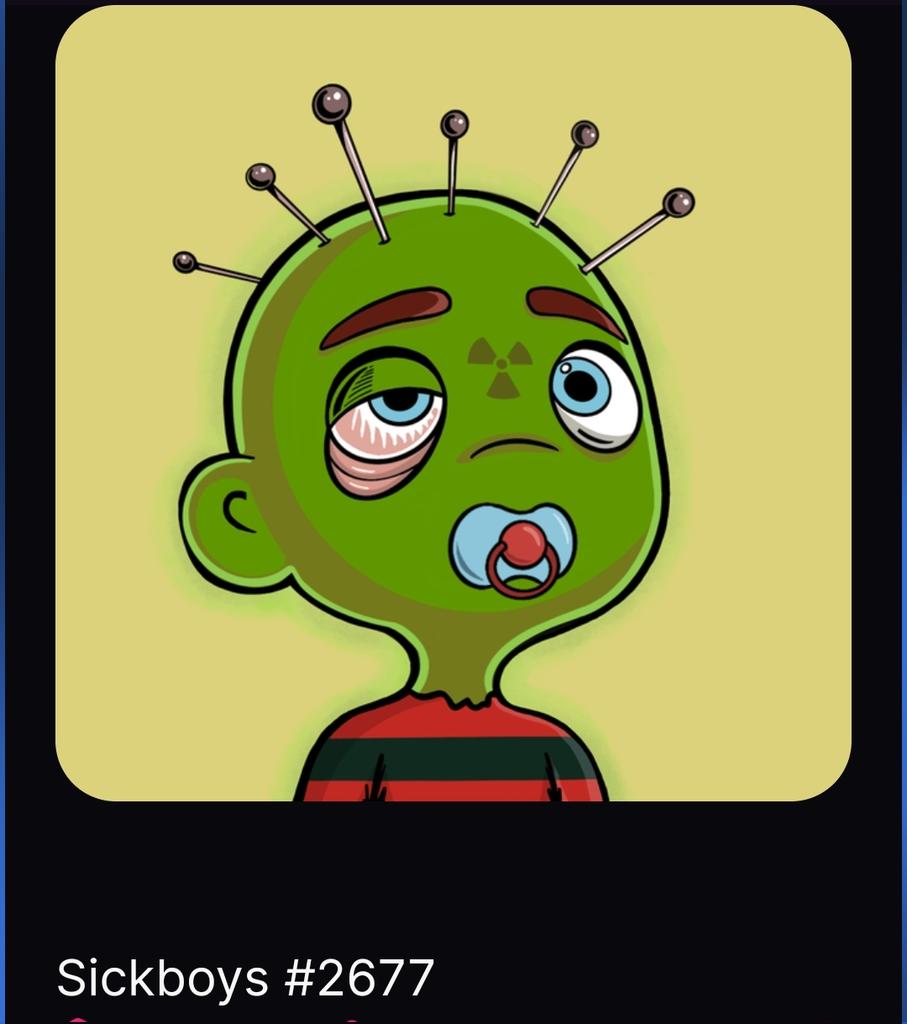 XNINTYFAN_SOL's tweet photo. @SickBoysNFT 🤢🤮 @SickBoysNFT 

#SolanaNFT #SolanaCommunity #NFTs #nft #MagicEden @MagicEden https://t.co/qXzGMKg896