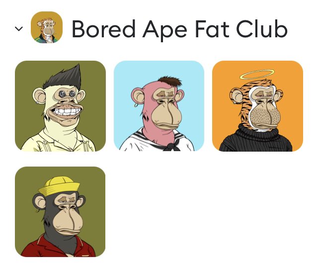 Decaturtexas's tweet photo. If you want a @BoredApeFatClub the floor is at a great entry(Below mint) Roadmap being drawn by holders and who wouldn’t want an ape for $4 ... Much cheaper than 300+ Etherium for a @BoredApeYC!! Who wouldn’t like to have a #FatApe ?? https://t.co/Dd5UlOt4B8