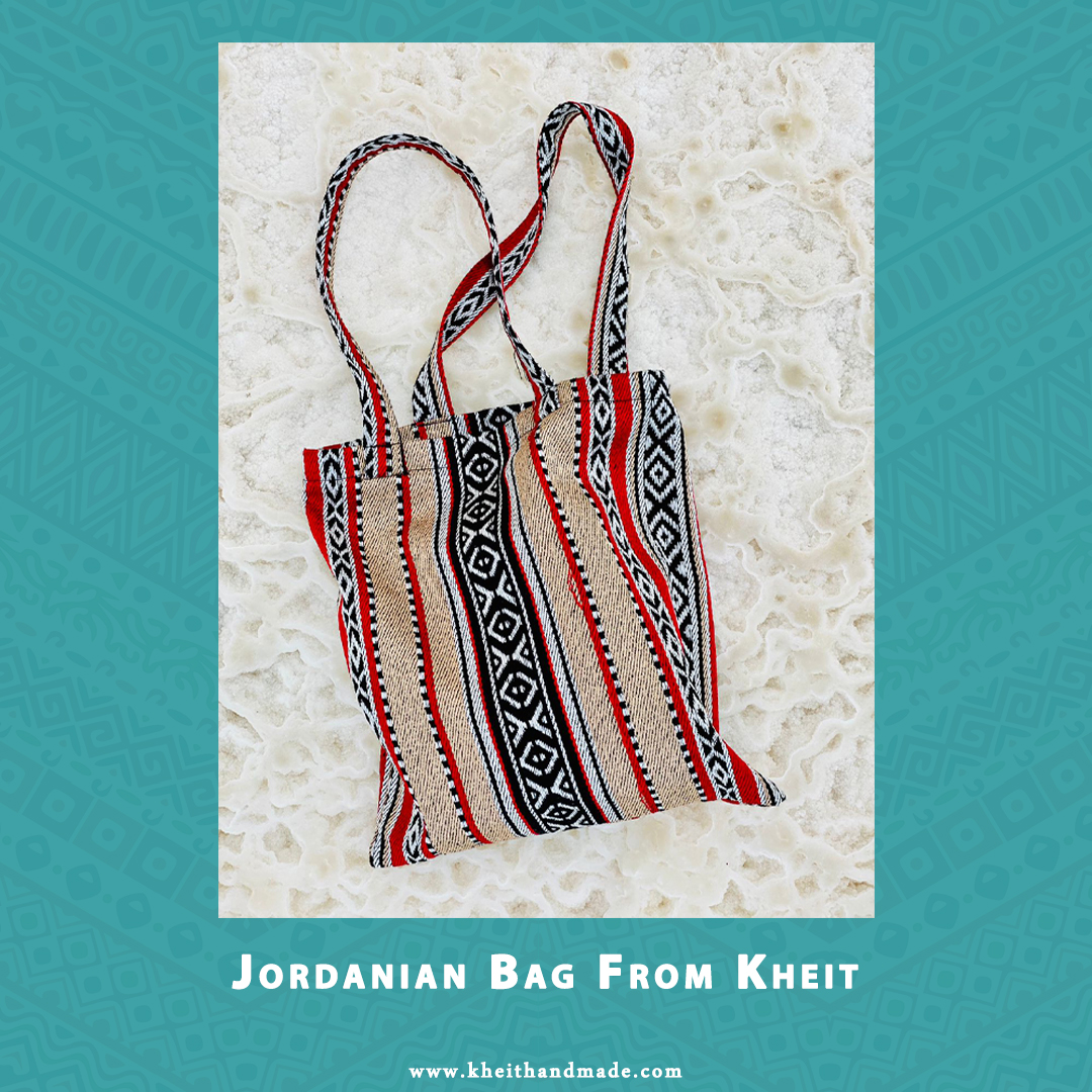 kheithandmade's tweet photo. We're super excited to announce to you that Kheit is launching the next part of the #GreenForJordan theme, with the original Jordanian pattern

This part is launching with supported by @UJIECenter  

#BeGreener #ClimateChange #ToteBag https://t.co/Ml78kMIGWr