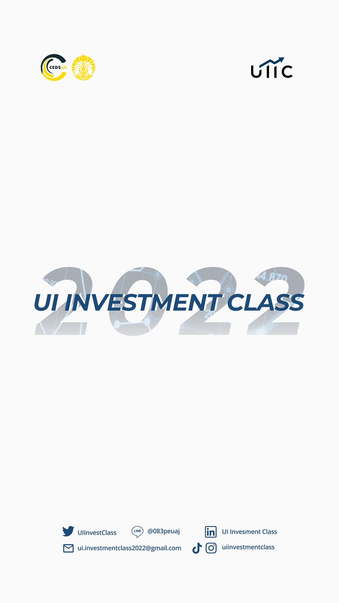UIInvestClass's tweet image. Greetings,Great Investors

Welcome to UI Investment Class.

UI Investment Class is a place to learn the basics of finance and capital market that focuses on building a financial literacy foundation that is correlated with the stock

#UIInvestmentClass
#MasteringMoneyMasteringLife